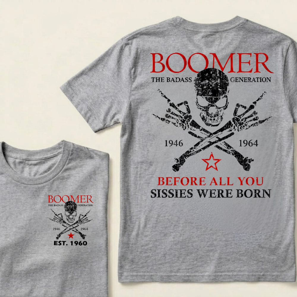 BOOMER The Badass Generation – Custom EST. Year T-Shirt