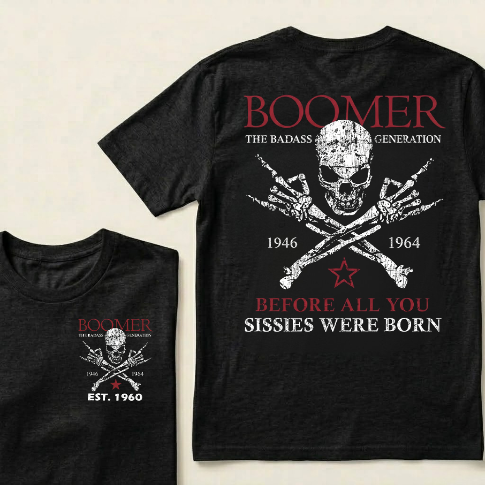 BOOMER The Badass Generation – Custom EST. Year T-Shirt