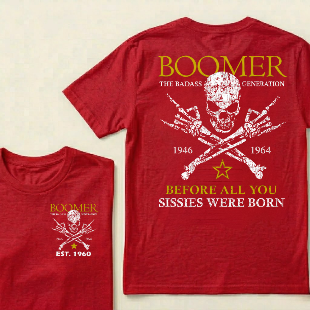 BOOMER The Badass Generation – Custom EST. Year T-Shirt
