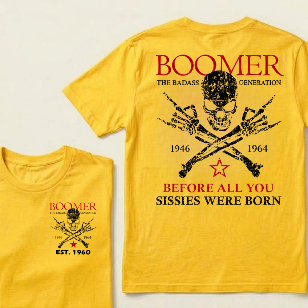 BOOMER The Badass Generation – Custom EST. Year T-Shirt
